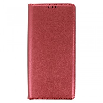 Knížkové pouzdro Smart Magneto pro Samsung Galaxy S25 vínové
