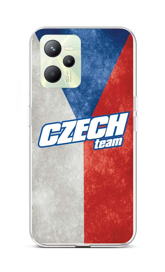 Levně Kryt TopQ Realme C35 Czech Team 74560 (pouzdro neboli obal na mobil Realme C35)