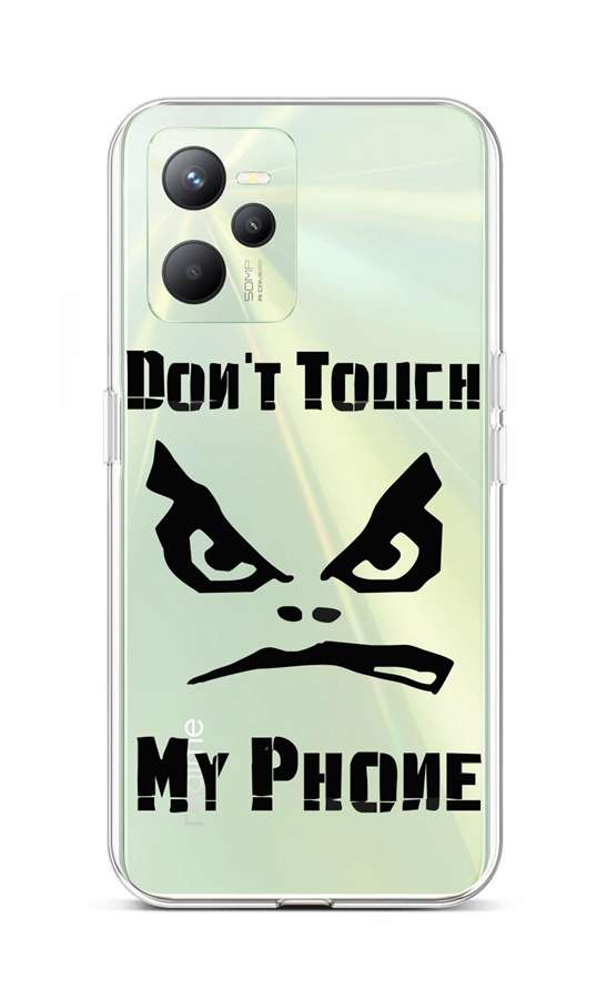 Levně Kryt TopQ Realme C35 Don´t Touch průhledný 74568 (pouzdro neboli obal na mobil Realme C35)