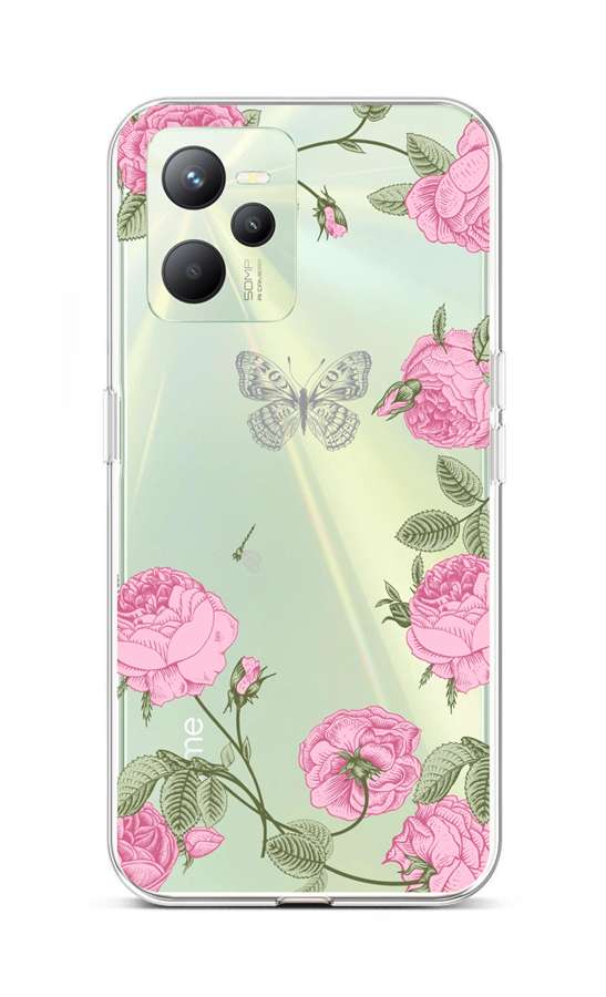 Levně Kryt TopQ Realme C35 Pivoňky 74570 (pouzdro neboli obal na mobil Realme C35)