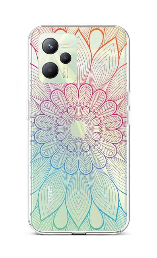 Levně Kryt TopQ Realme C35 Rainbow Mandala 74575 (pouzdro neboli obal na mobil Realme C35)