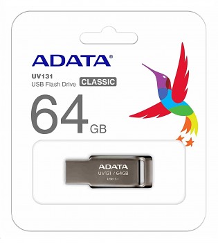 Flash disk ADATA UV131 64GB šedý