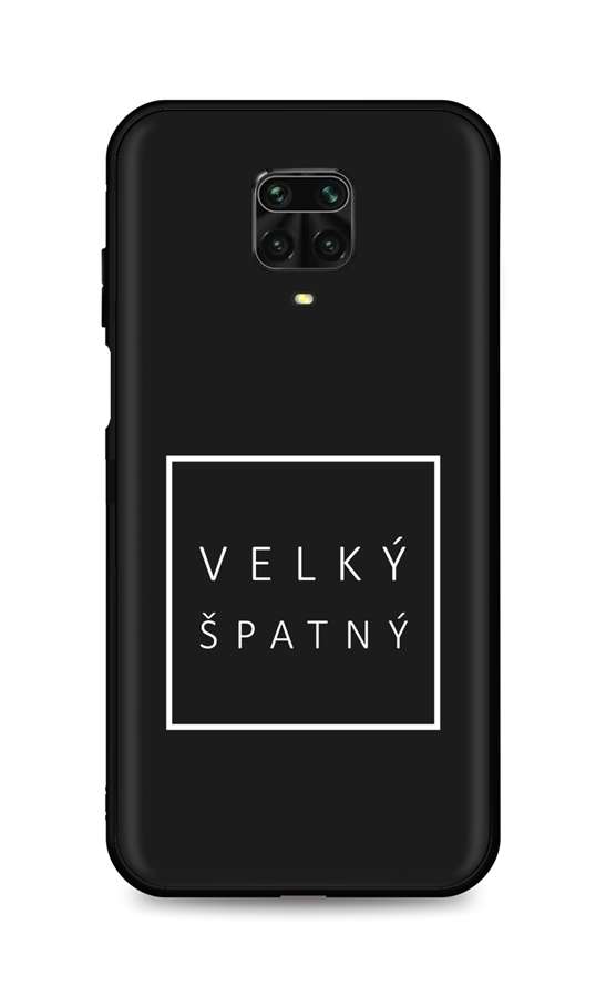 Zadní silikonový kryt DARK na Xiaomi Redmi Note 9 Pro Velký špatný