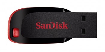 Flash disk SanDisk Cruzer Blade USB 2.0 128GB černo-červený