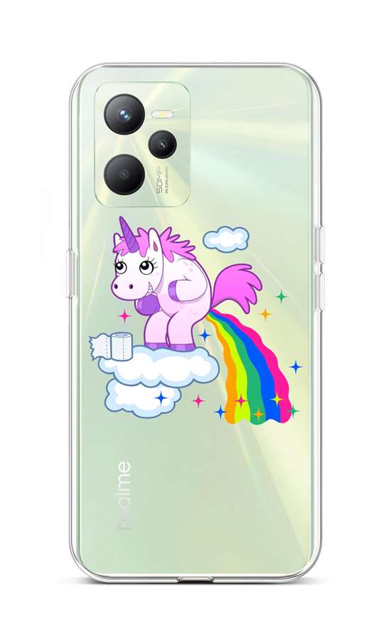 Levně Kryt TopQ Realme C35 Rainbow Disaster 74586 (pouzdro neboli obal na mobil Realme C35)