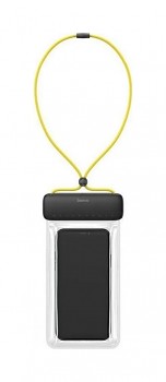 Vodotěsné pouzdro na mobil Baseus Let's Slip černo-žluté 