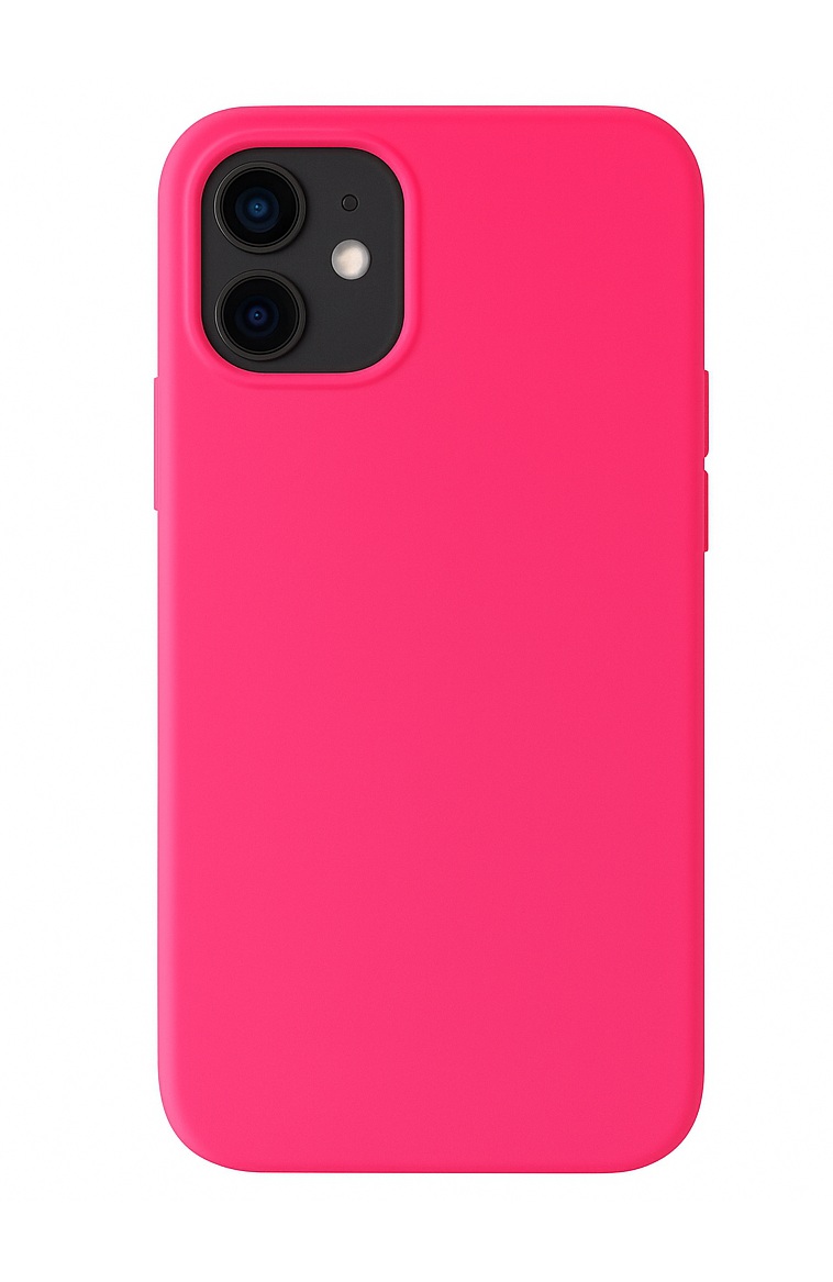 Zadní kryt Silicone Lite pro iPhone 12-12 Pro fuchsiový
