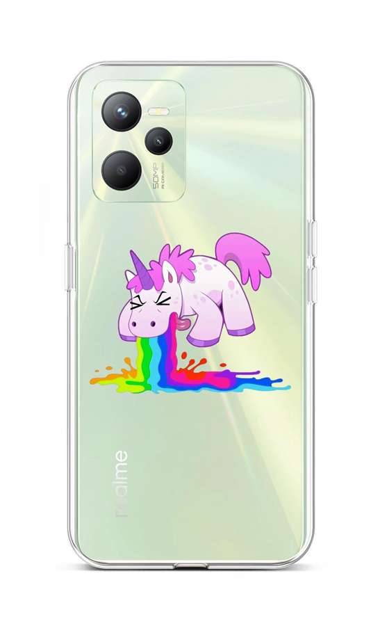 Levně Kryt TopQ Realme C35 Rainbow Splash 74603 (pouzdro neboli obal na mobil Realme C35)