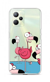 Zadní kryt na Realme C35 Cartoon Flamingos