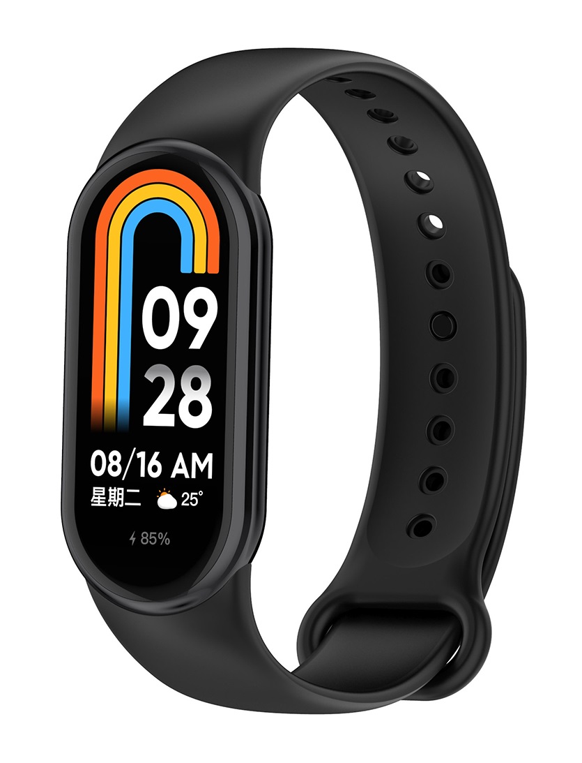 Silikonový řemínek Techsuit W014 pro Xiaomi Mi Band 8 černý