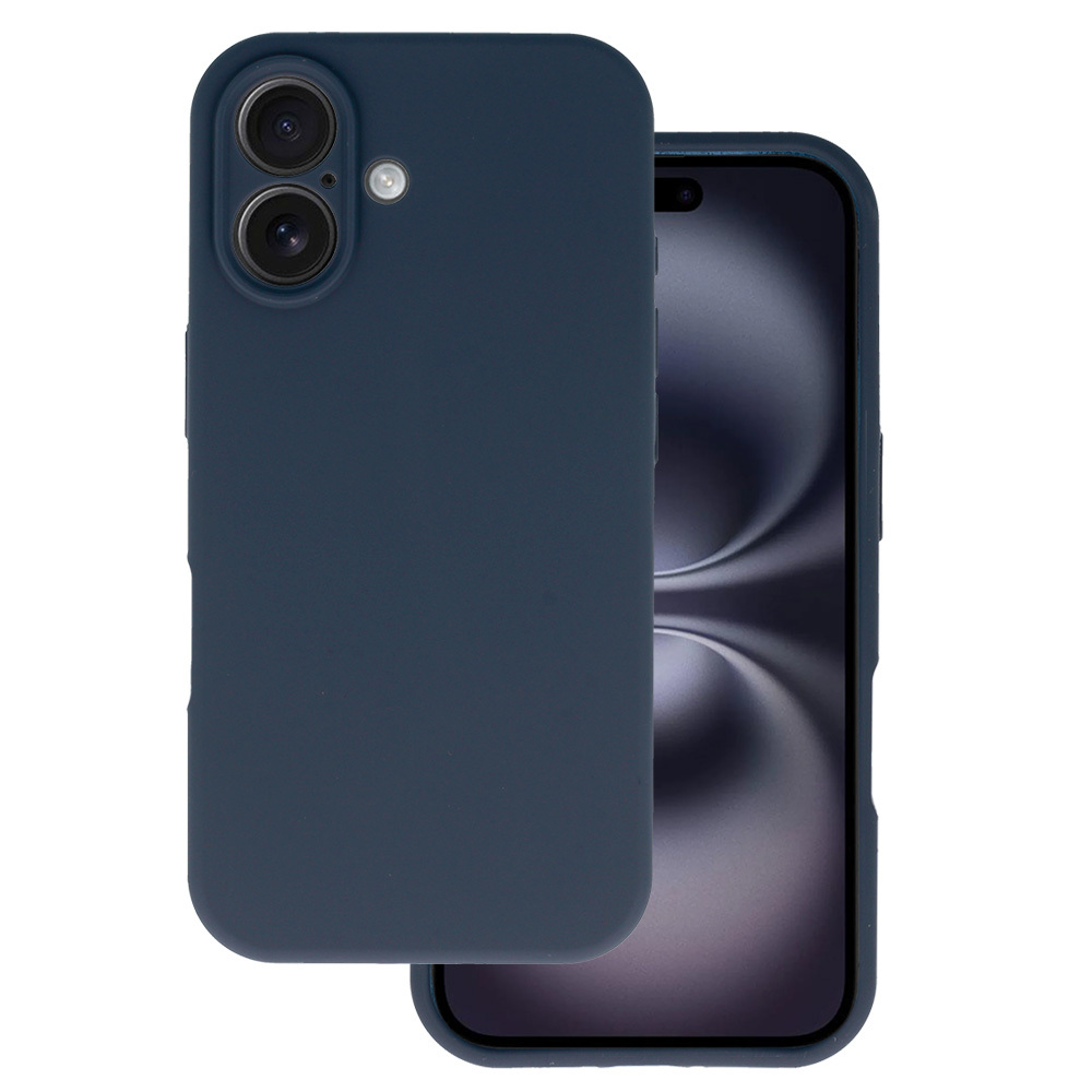Zadní kryt Silicone Lite pro iPhone 16 navy