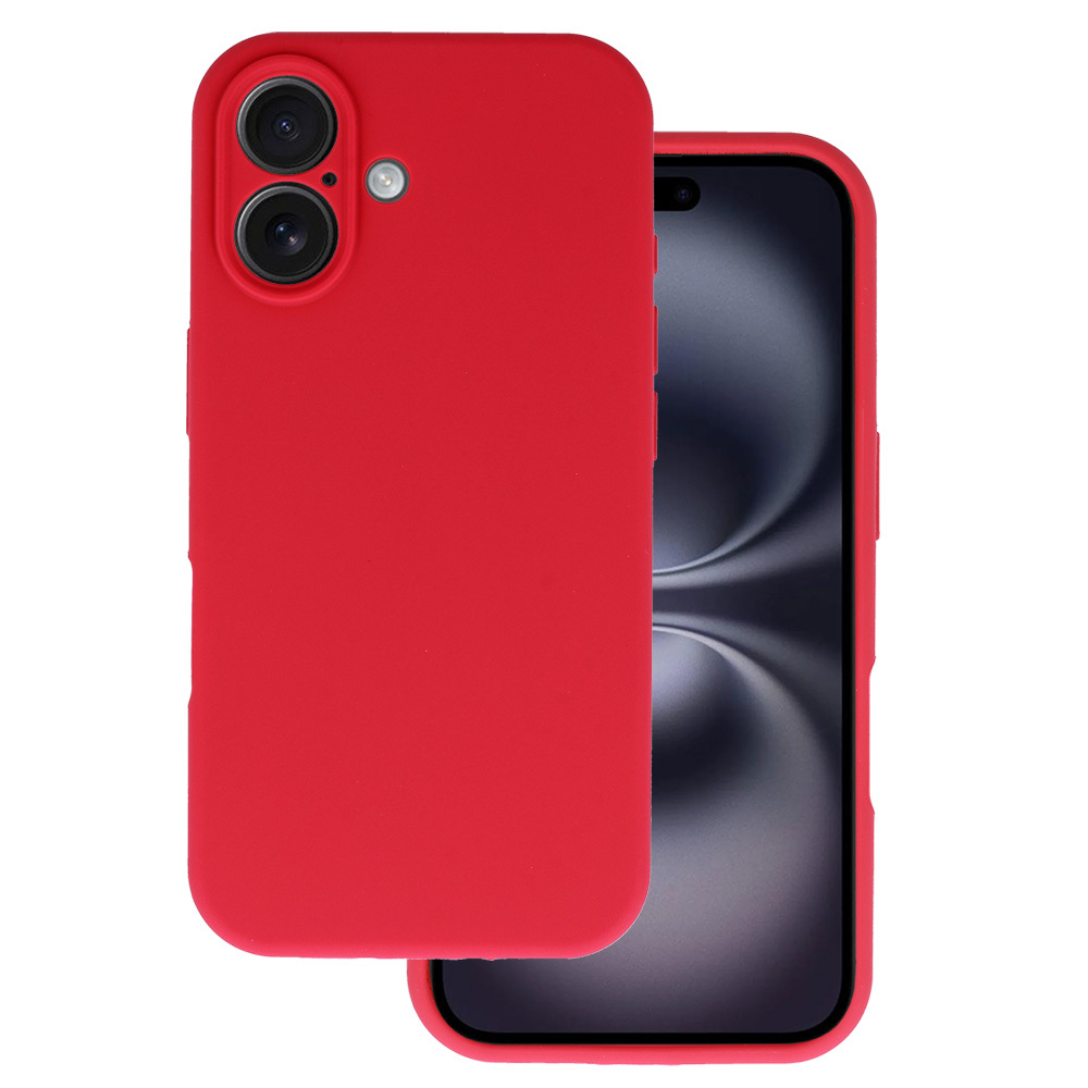 Zadní kryt Silicone Lite pro iPhone 16 malinový
