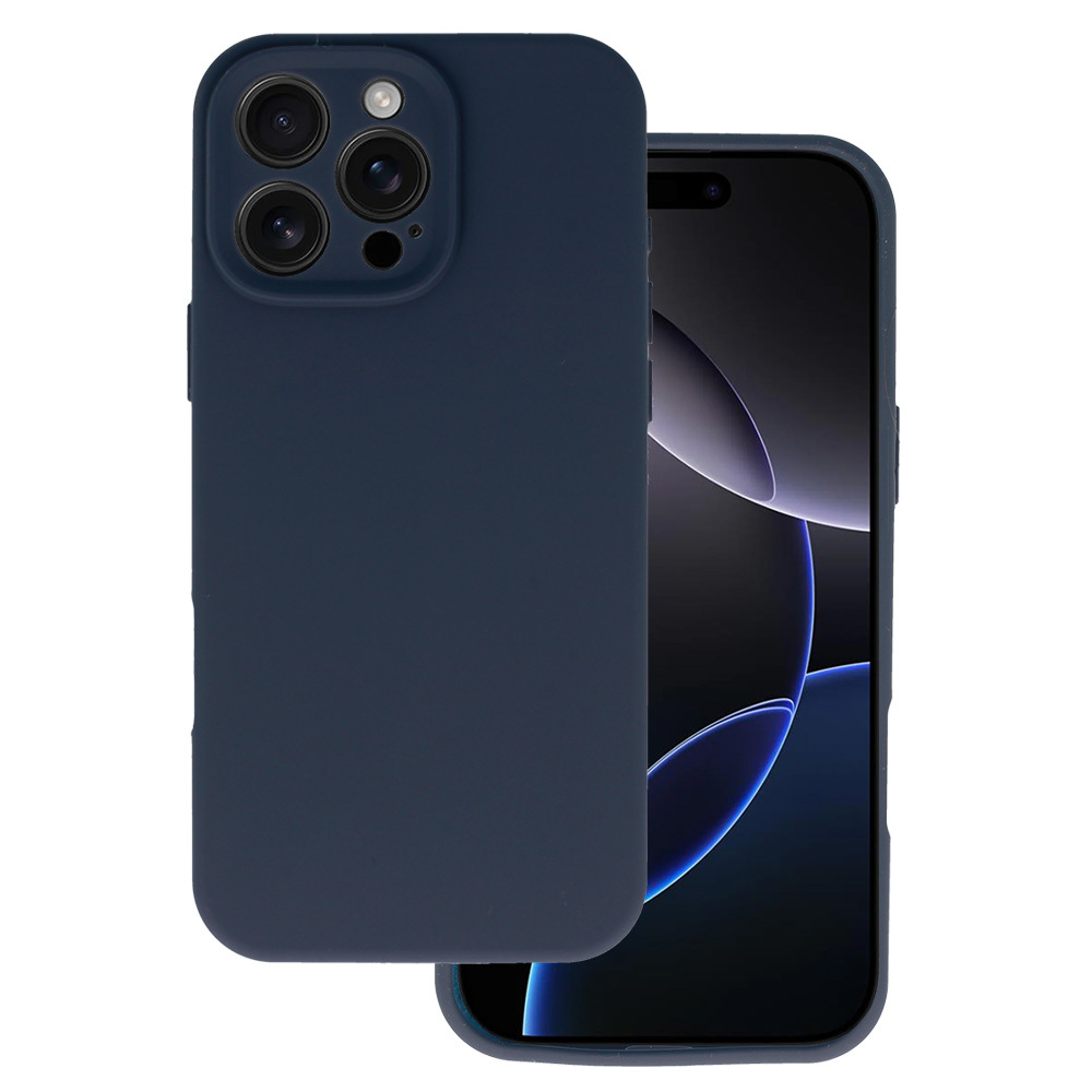Levně Zadní kryt Silicone Lite pro iPhone 16 Pro navy