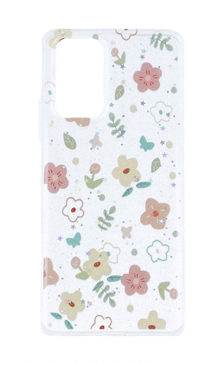 Levně Kryt TopQ Glitter Xiaomi Redmi Note 10 Pro Květinový mix 94635 (pouzdro neboli obal na mobil Xiaomi Redmi Note 10 Pro)