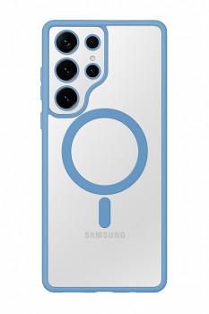 Zadní kryt Acrylic Color Magsafe pro Samsung Galaxy S25 Ultra světle modrý