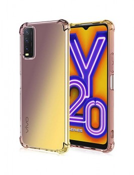 Zadní kryt na Vivo Y20s Shock duhový purpurovo-žlutý