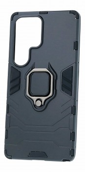 Ultra odolný zadní kryt pro Samsung Galaxy S25 Ultra černý s prstenem