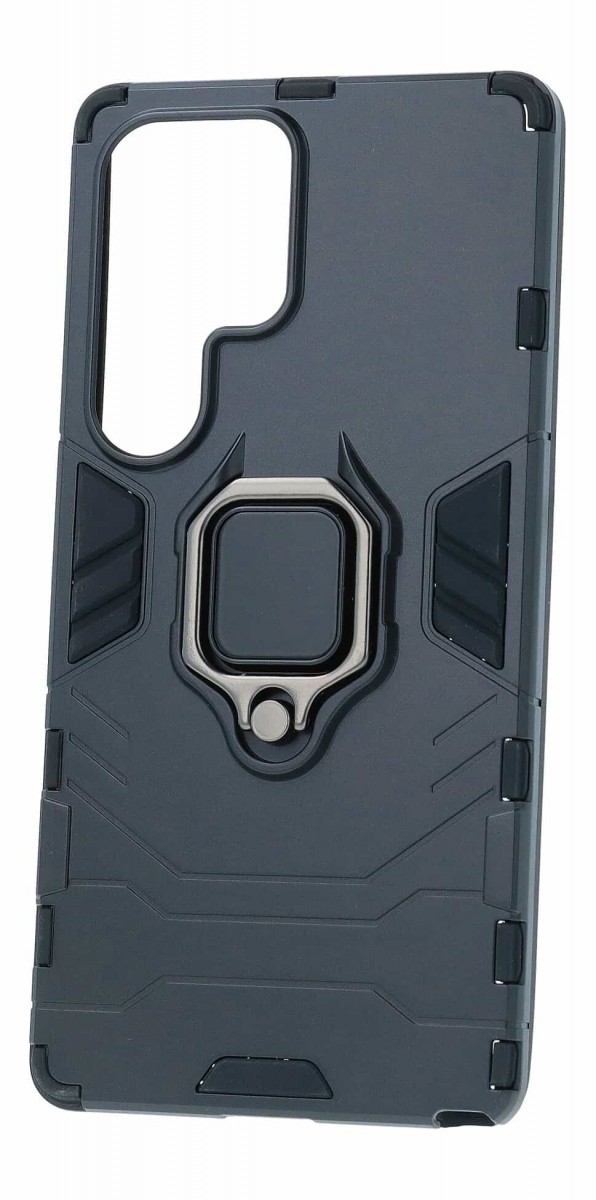 Ultra odolný zadní kryt pro Samsung Galaxy S25 Ultra černý s prstenem
