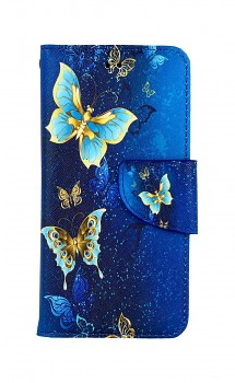 Knížkové pouzdro na iPhone SE 2022 Kouzelní motýlci