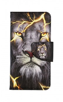 Knížkové pouzdro na iPhone SE 2022 Magický lev