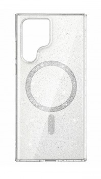 Zadní kryt Glitter Magsafe pro Samsung Galaxy S25 Ultra transparentní