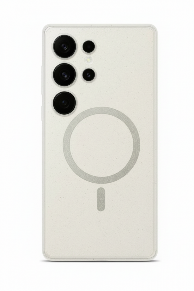 Zadní kryt Glitter Magsafe pro Samsung Galaxy S25 Ultra transparentní