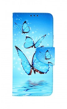 Knížkové pouzdro na Vivo Y01 Modří motýlci