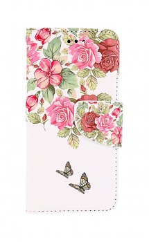 Knížkové pouzdro na iPhone SE 2022 Něžné květy