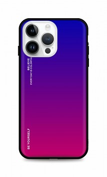 Zadní pevný kryt LUXURY na iPhone 14 Pro Max duhový fialový