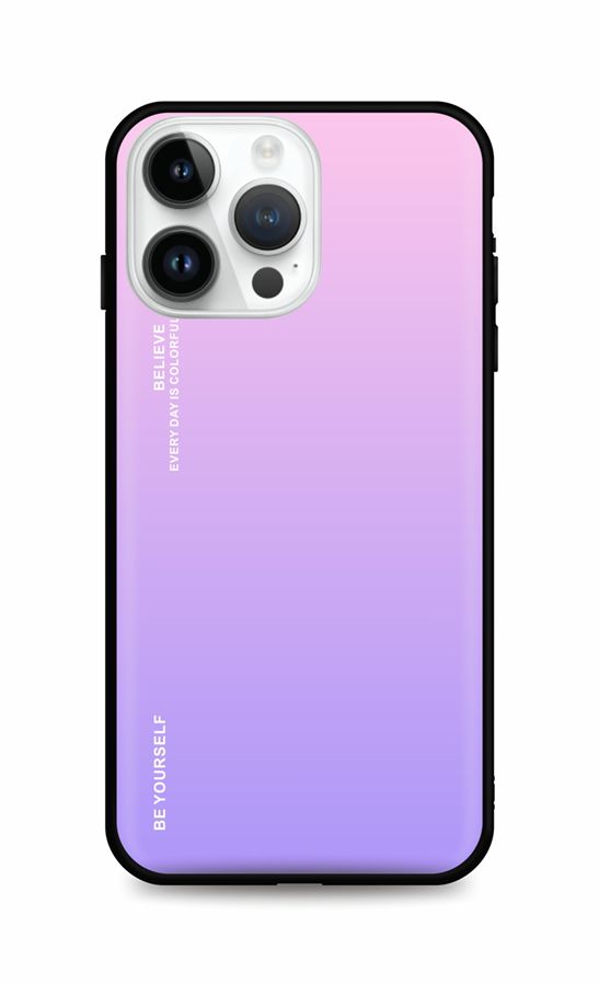 Levně Kryt TopQ LUXURY iPhone 14 Pro Max pevný duhový růžový 84775 (pouzdro neboli obal na mobil iPhone 14 Pro Max)