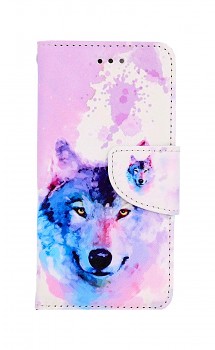Knížkové pouzdro na iPhone SE 2022 Polární vlk