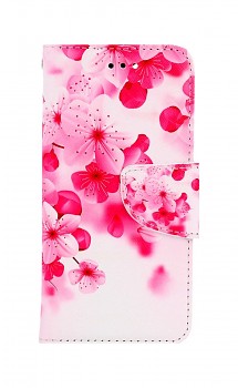 Knížkové pouzdro na iPhone SE 2022 Růžové kvítky
