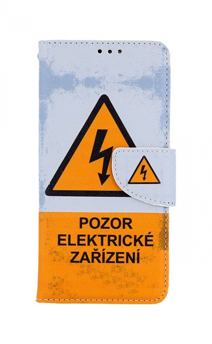Knížkové pouzdro na Samsung A33 5G Pozor elektrické zařízení