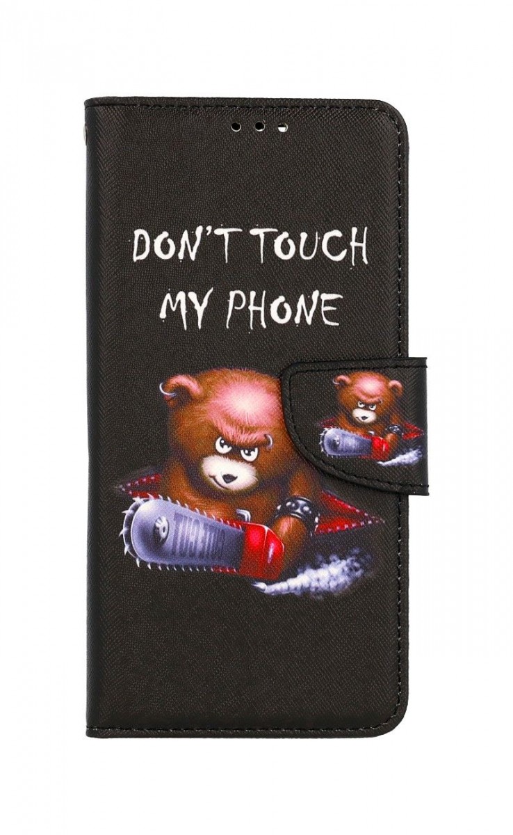 Levně Pouzdro TopQ Realme C31 knížkové Don´t Touch méďa 74853 (kryt neboli obal na mobil Realme C31)
