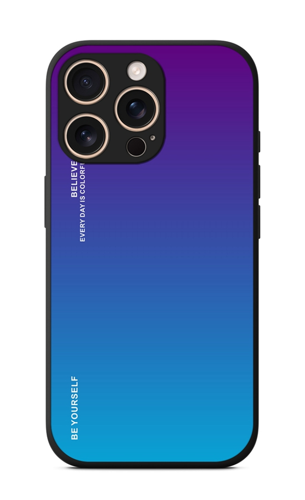 Levně Kryt TopQ LUXURY iPhone 16 Pro pevný duhový purpurový 124862 (pouzdro neboli obal na mobil iPhone 16 Pro)