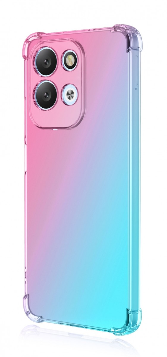 Zadní kryt na Xiaomi Redmi 17 Shock duhový mentolovo-růžový