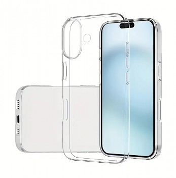 Zadní kryt na iPhone 16 1 mm průhledný 