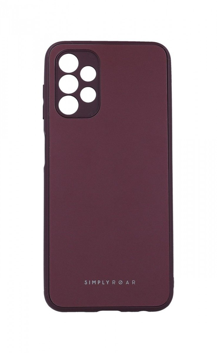 Zadní pevný kryt Matte Roar na Samsung A13 vínový