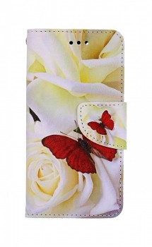 Knížkové pouzdro na iPhone SE 2022 Červený motýl