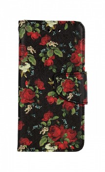 Knížkové pouzdro na iPhone SE 2022 Květy růží