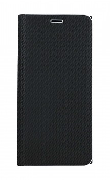 Knížkové pouzdro Luna Carbon Book na Samsung S23 Ultra černé