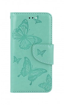 Knížkové pouzdro na iPhone SE 2022 Butterfly zelené