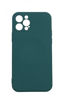 Zadní kryt na iPhone 12 Pro s MagSafe tmavě zelený