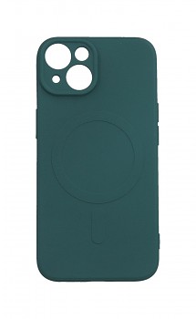 Zadní kryt na iPhone 14 s MagSafe tmavě zelený