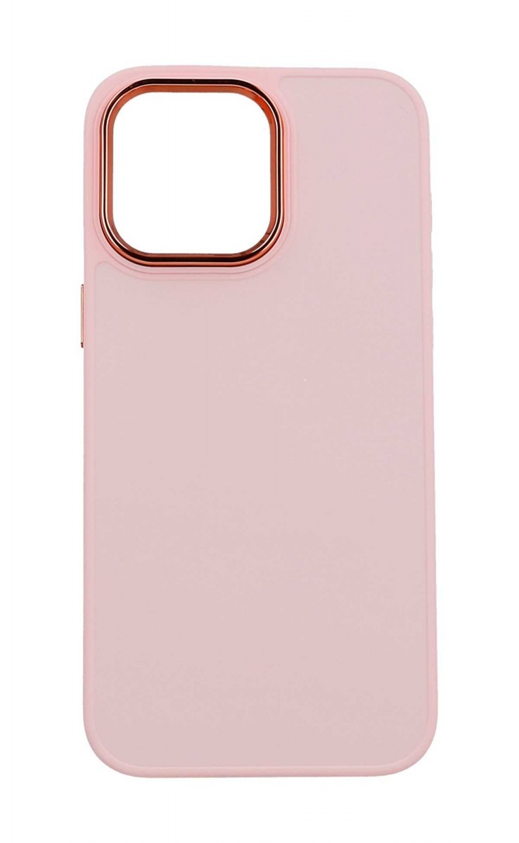 Levně Kryt TopQ Frame iPhone 15 Pro Max růžový 105032 (pouzdro neboli obal na mobil iPhone 15 Pro Max)