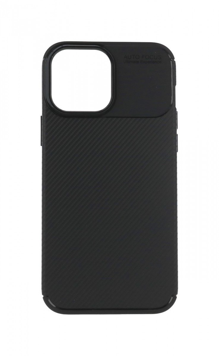 Kryt Vennus Carbon Elite iPhone 13 Pro Max silikon černý 65043 (pouzdro neboli obal na mobil iPhone 13 Pro Max)