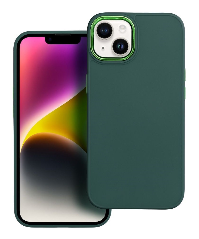 Zadní kryt Frame na iPhone 15 zelený