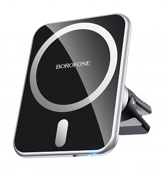 Magnetický držák do auta s MagSafe Borofone BH43 15W černý