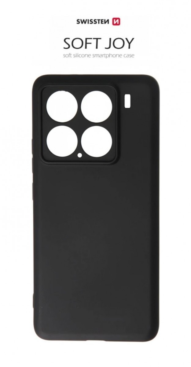 Zadní kryt Swissten Soft Joy pro Xiaomi 15 černý
