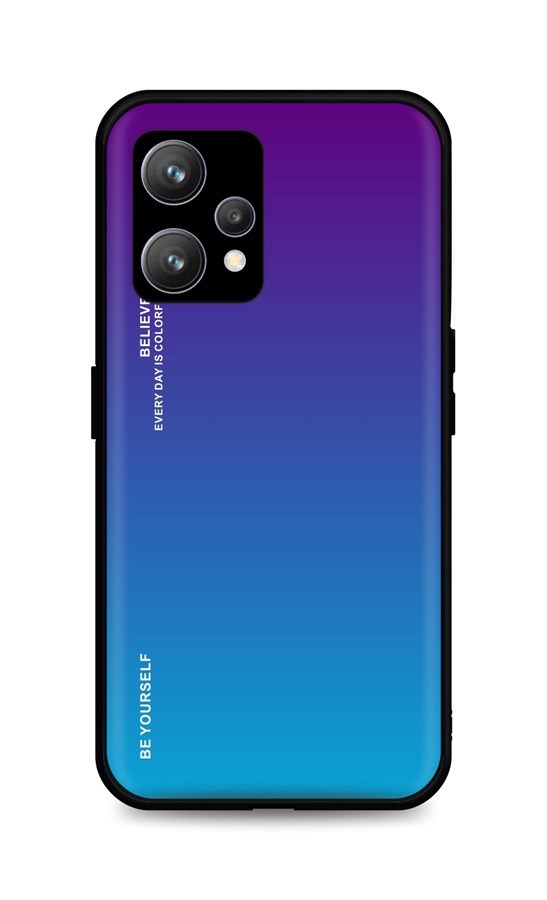 Zadní pevný kryt LUXURY na Realme 9 duhový purpurový